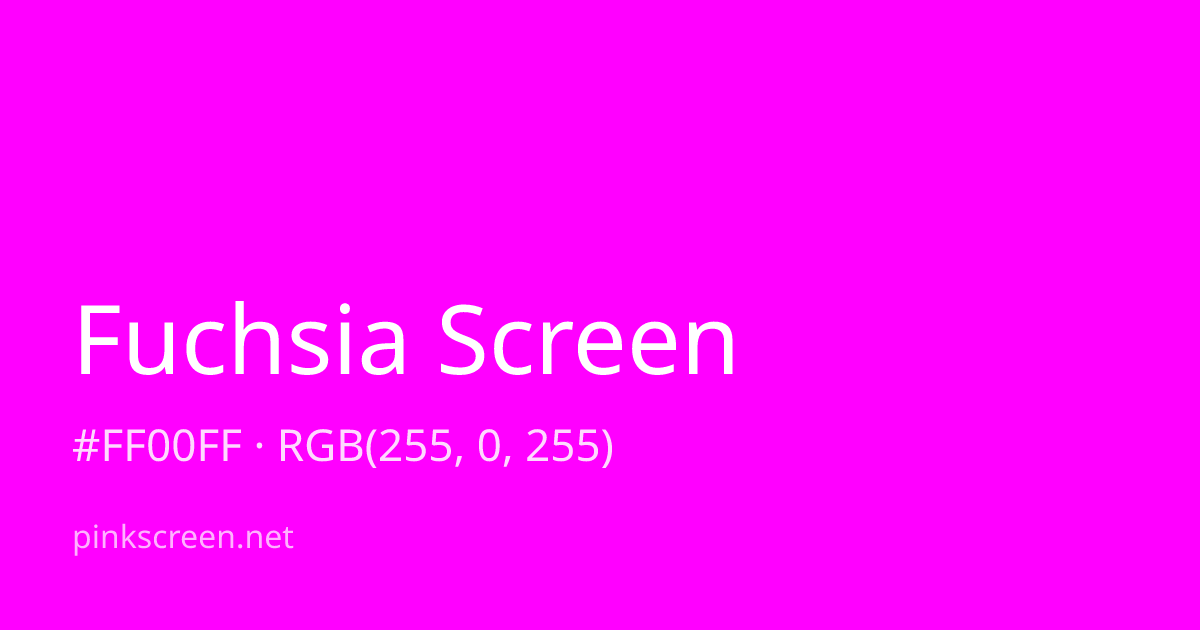 Fuchsia color swatch (#FF00FF)